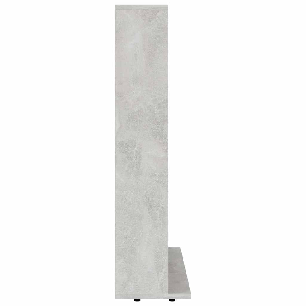 CD-Regal Betongrau 100x23x89,5 cm Holzwerkstoff
