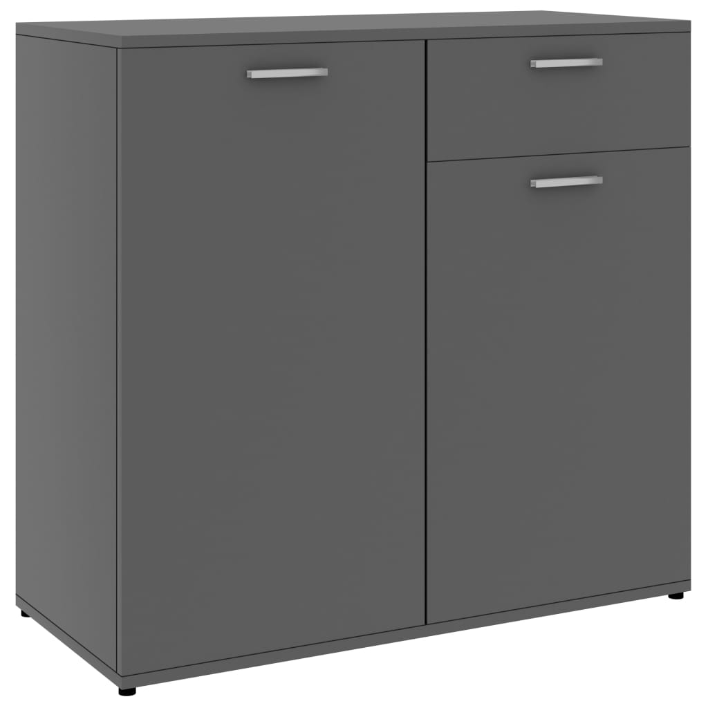 Sideboard Grau 80x36x75 cm Holzwerkstoff