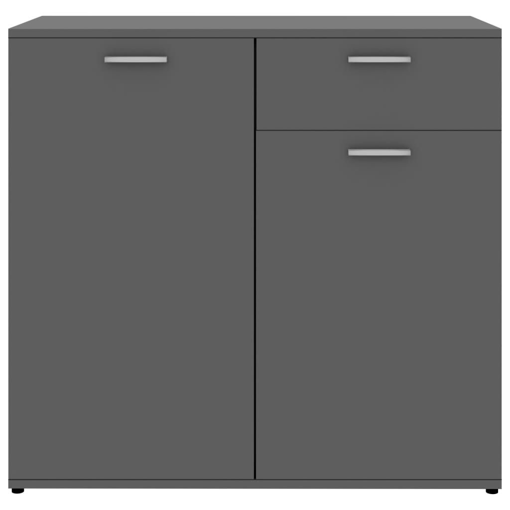Sideboard Grau 80x36x75 cm Holzwerkstoff