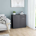 Sideboard Grau 80x36x75 cm Holzwerkstoff