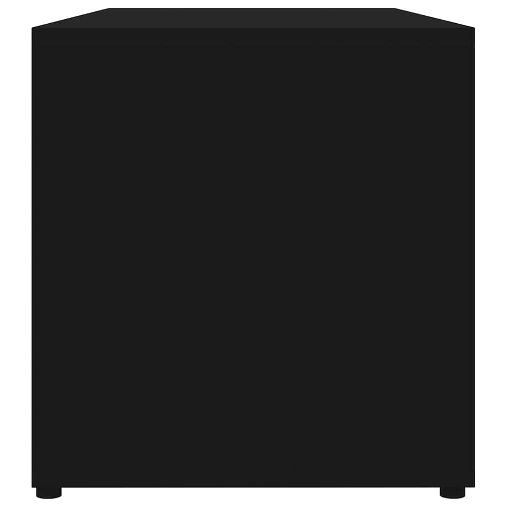 TV-Schrank Schwarz 80x34x36 cm Holzwerkstoff