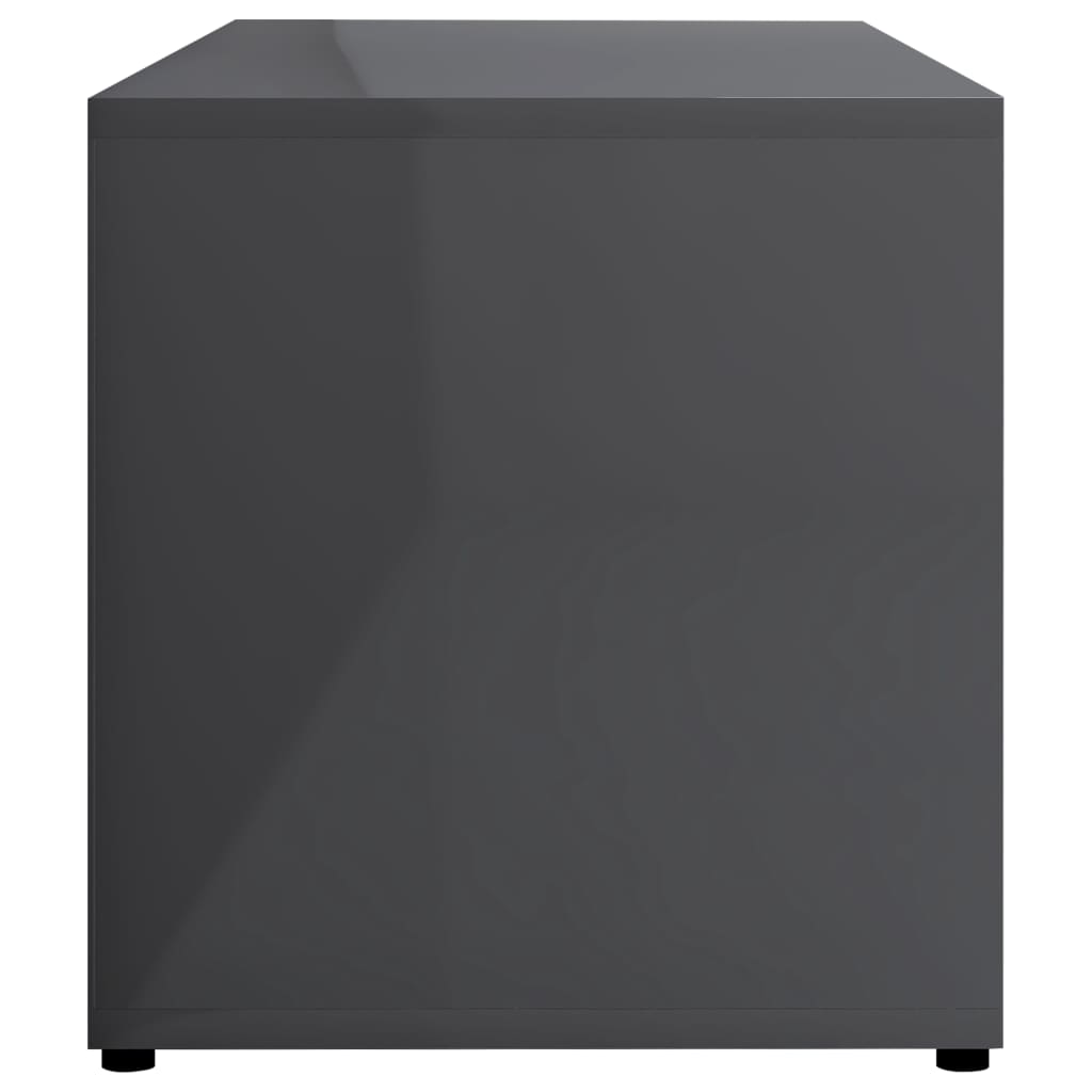TV-Schrank Hochglanz-Grau 80x34x36 cm Holzwerkstoff