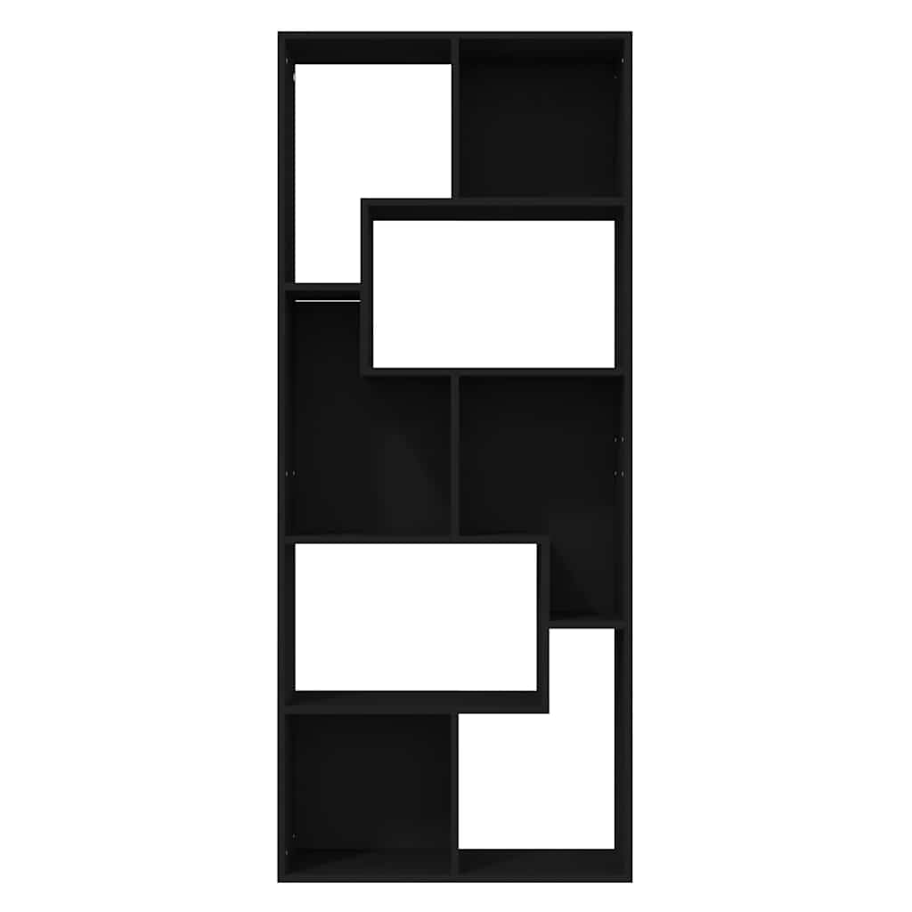 Bücherregal Schwarz 67x24x161 cm Holzwerkstoff