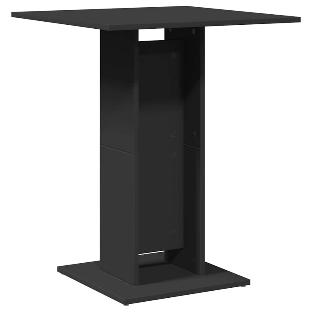 Bistrotisch Schwarz 60x60x75 cm Holzwerkstoff