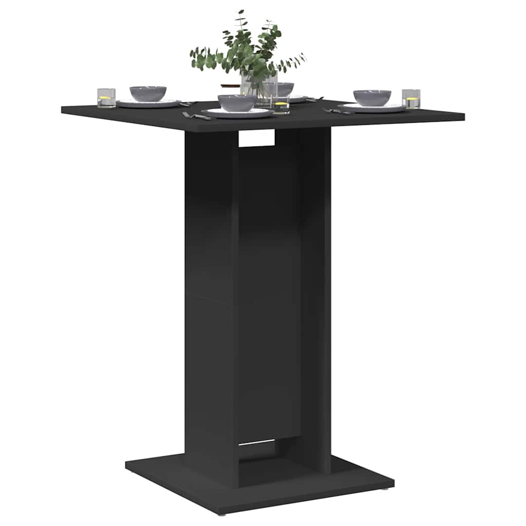 Bistrotisch Schwarz 60x60x75 cm Holzwerkstoff
