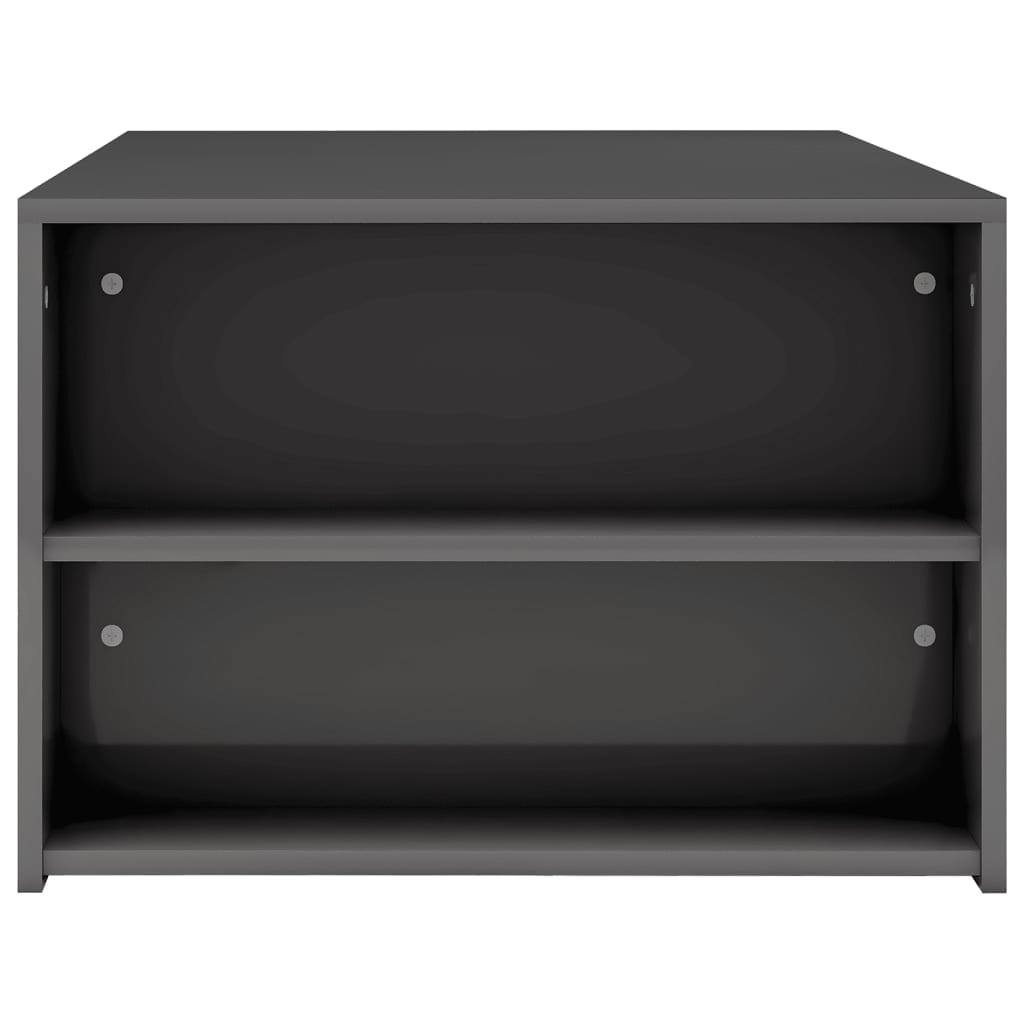 Couchtisch Hochglanz-Grau 100x60x42 cm Holzwerkstoff