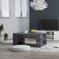 Couchtisch Hochglanz-Grau 100x60x42 cm Holzwerkstoff