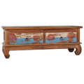 TV-Schrank 110x35x40 cm Teak Altholz