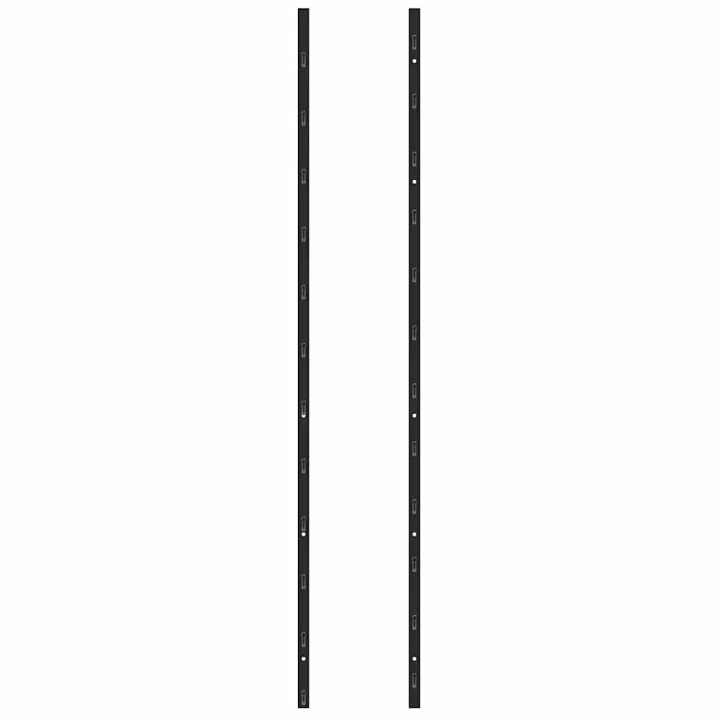 Wand-Weinregal für 36 Flaschen Schwarz Eisen
