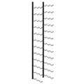 Wand-Weinregale für 72 Flaschen 2 Stk. Schwarz Eisen