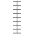 Wand-Weinregale für 18 Flaschen 2 Stk. Schwarz Eisen