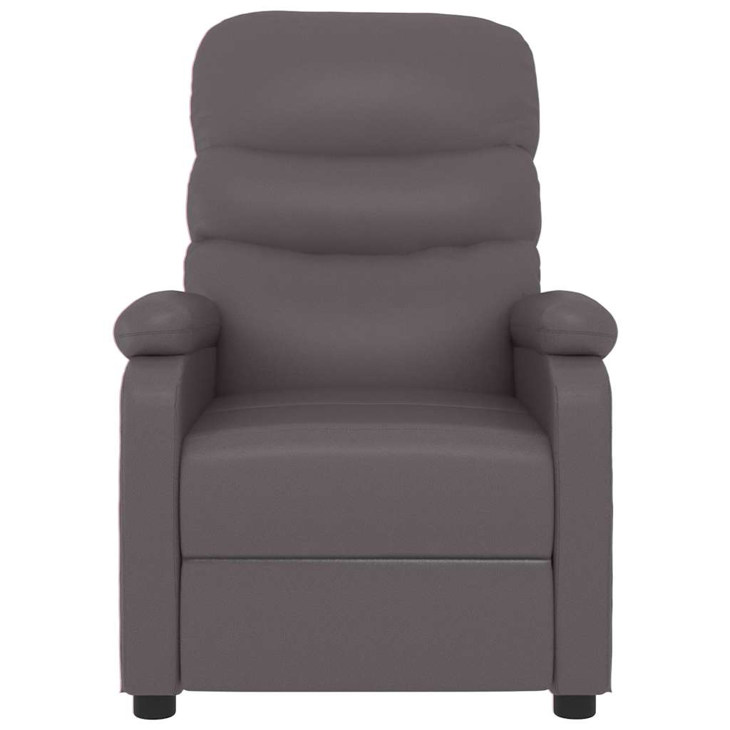 Massagesessel Grau Kunstleder