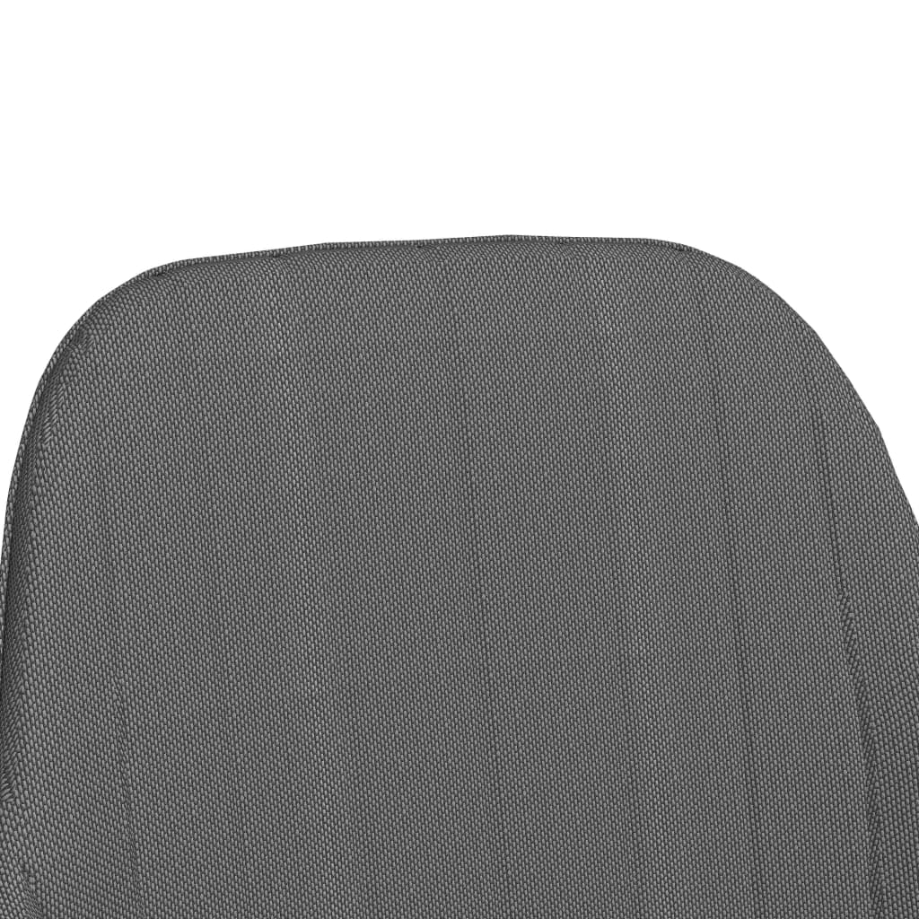 Esszimmerstühle mit Armlehnen 2 Stk. Dunkelgrau Stoff