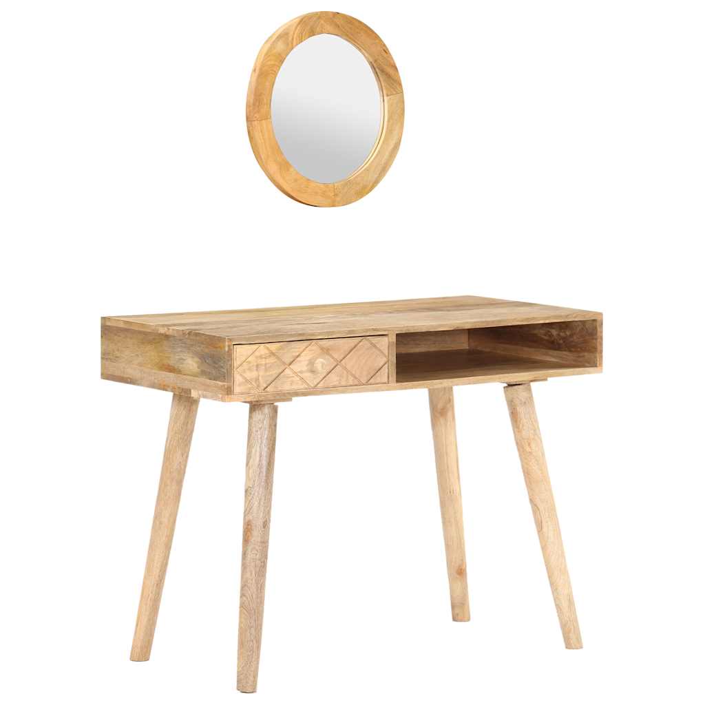 Schminktisch 100x50x76 cm Mango Massivholz