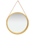 Wandspiegel mit Riemen 60 cm Golden