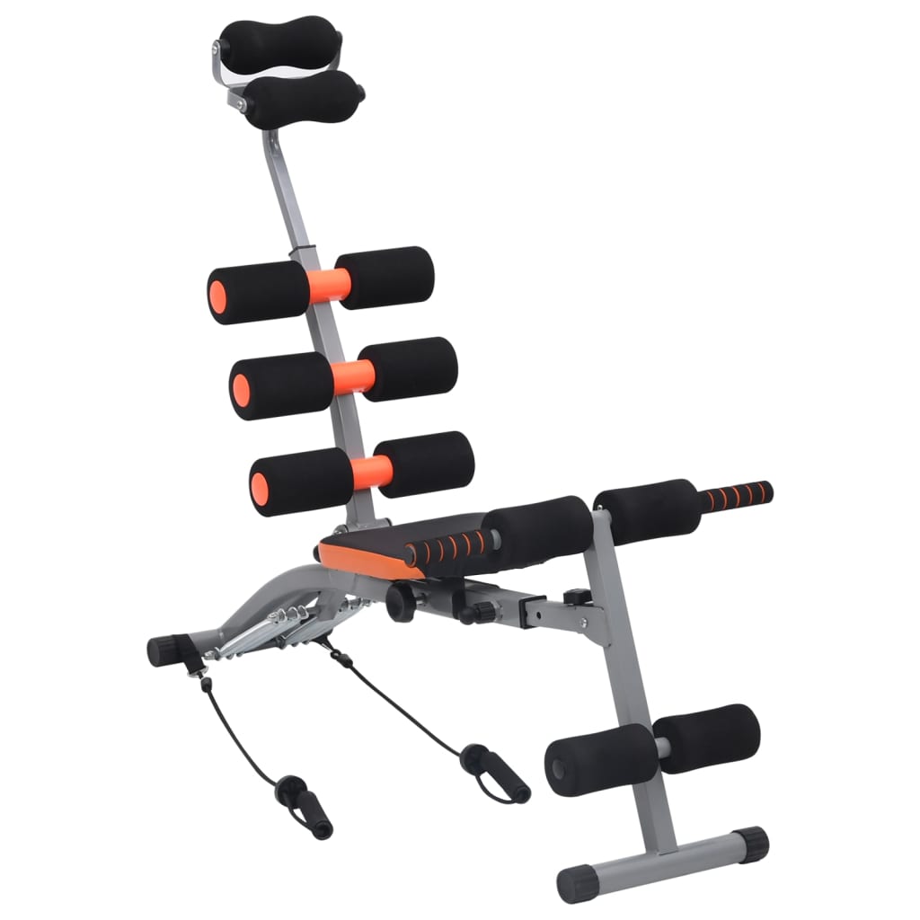 Bauchtrainer in L-Form mit Elastischen Bändern