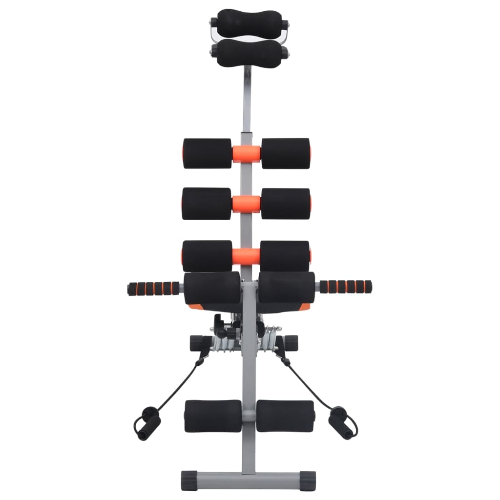 Bauchtrainer in L-Form mit Elastischen Bändern