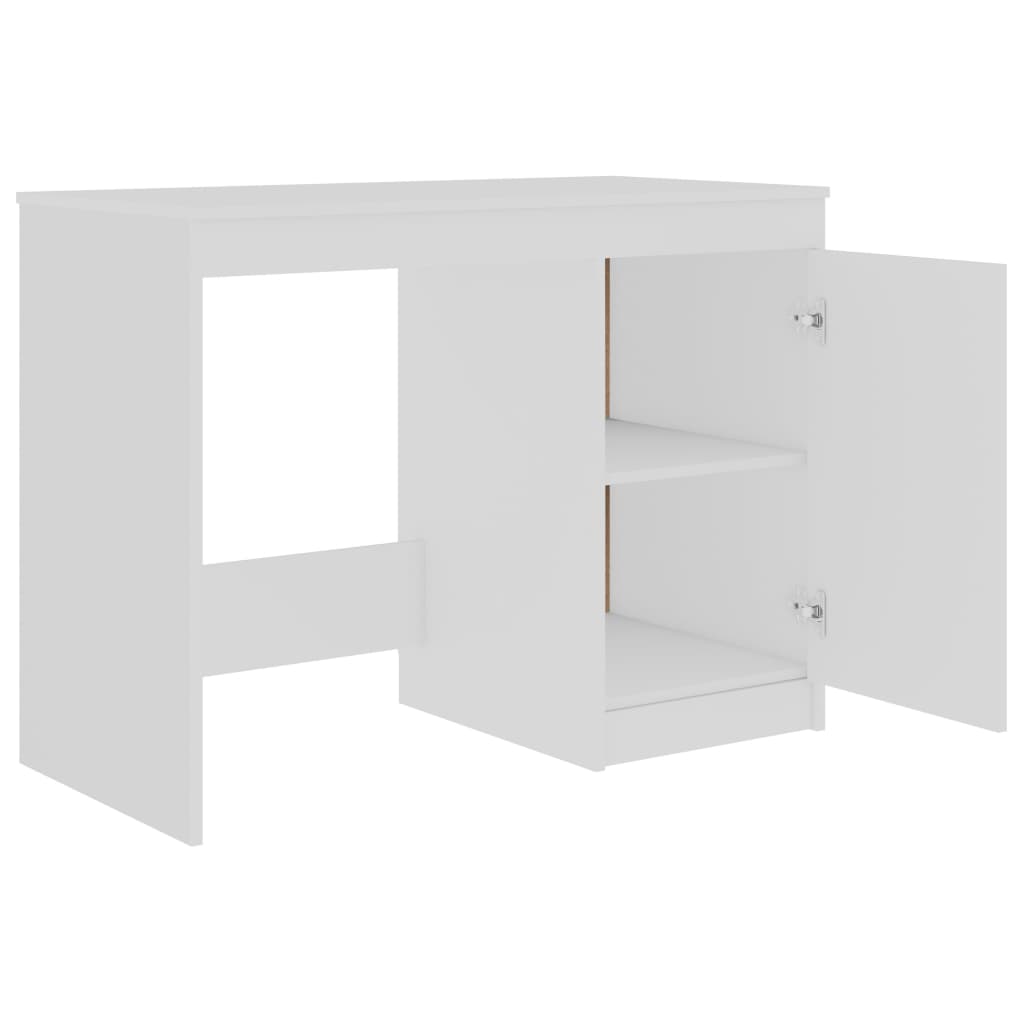 Schreibtisch Weiß 140x50x76 cm Holzwerkstoff