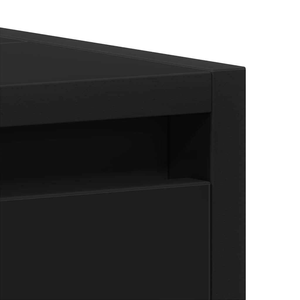 Badezimmerschrank Schwarz 60x33x61 cm Holzwerkstoff