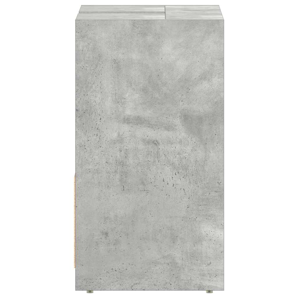 Badezimmerschrank Betongrau 60x33x61 cm Holzwerkstoff
