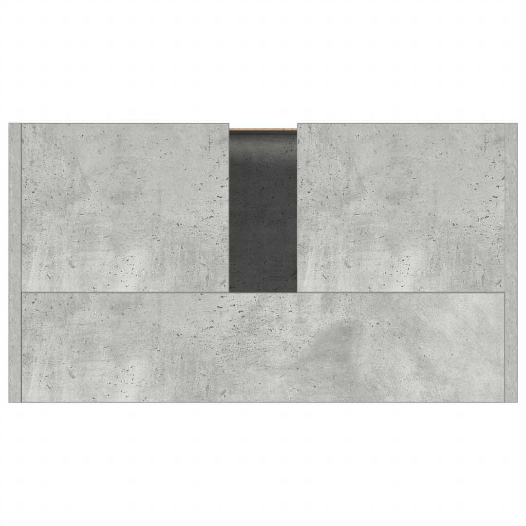 Badezimmerschrank Betongrau 60x33x61 cm Holzwerkstoff