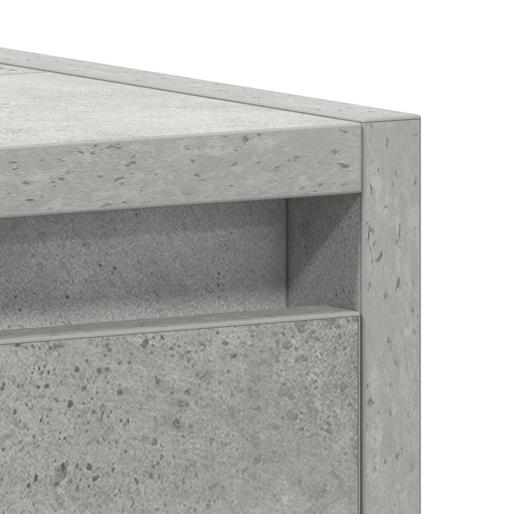 Badezimmerschrank Betongrau 60x33x61 cm Holzwerkstoff