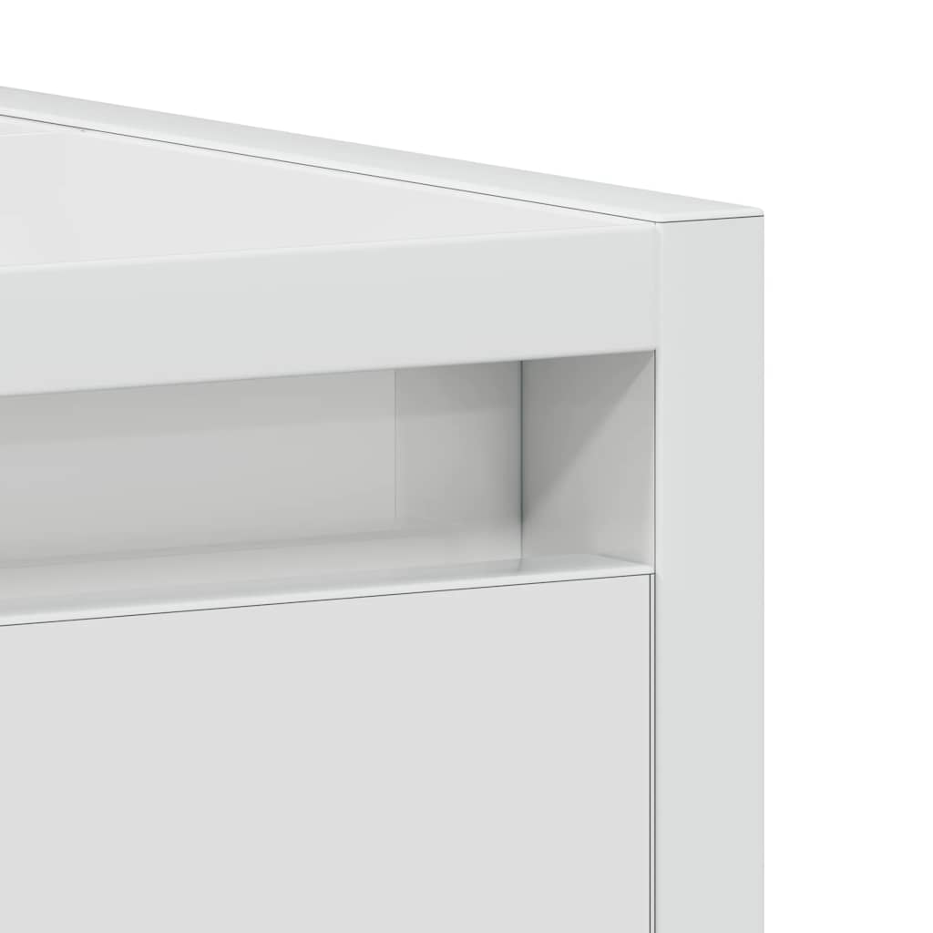 Badezimmerschrank Hochglanz-Weiß 60x33x61 cm Holzwerkstoff