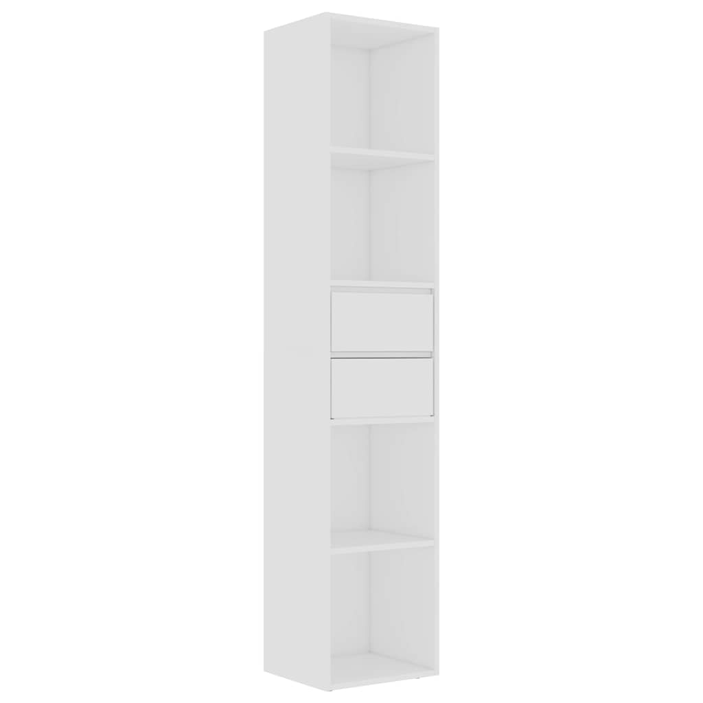 Bücherregal Weiß 36x30x171 cm Holzwerkstoff