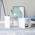 Couchtisch-Set Weiß 48x30x45 cm Holzwerkstoff