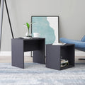 Couchtisch-Set Grau 48 x 30 x 45 cm Holzwerkstoff