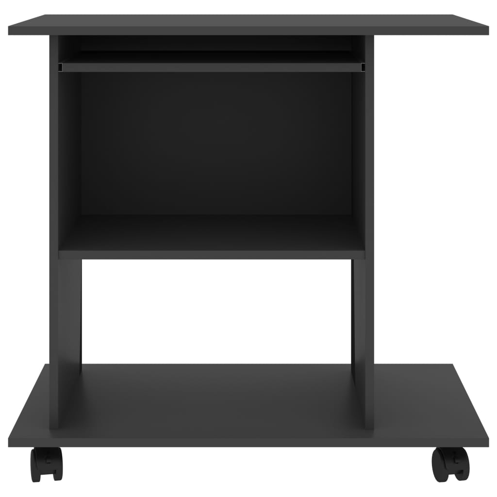 Schreibtisch Grau 80x50x75 cm Holzwerkstoff
