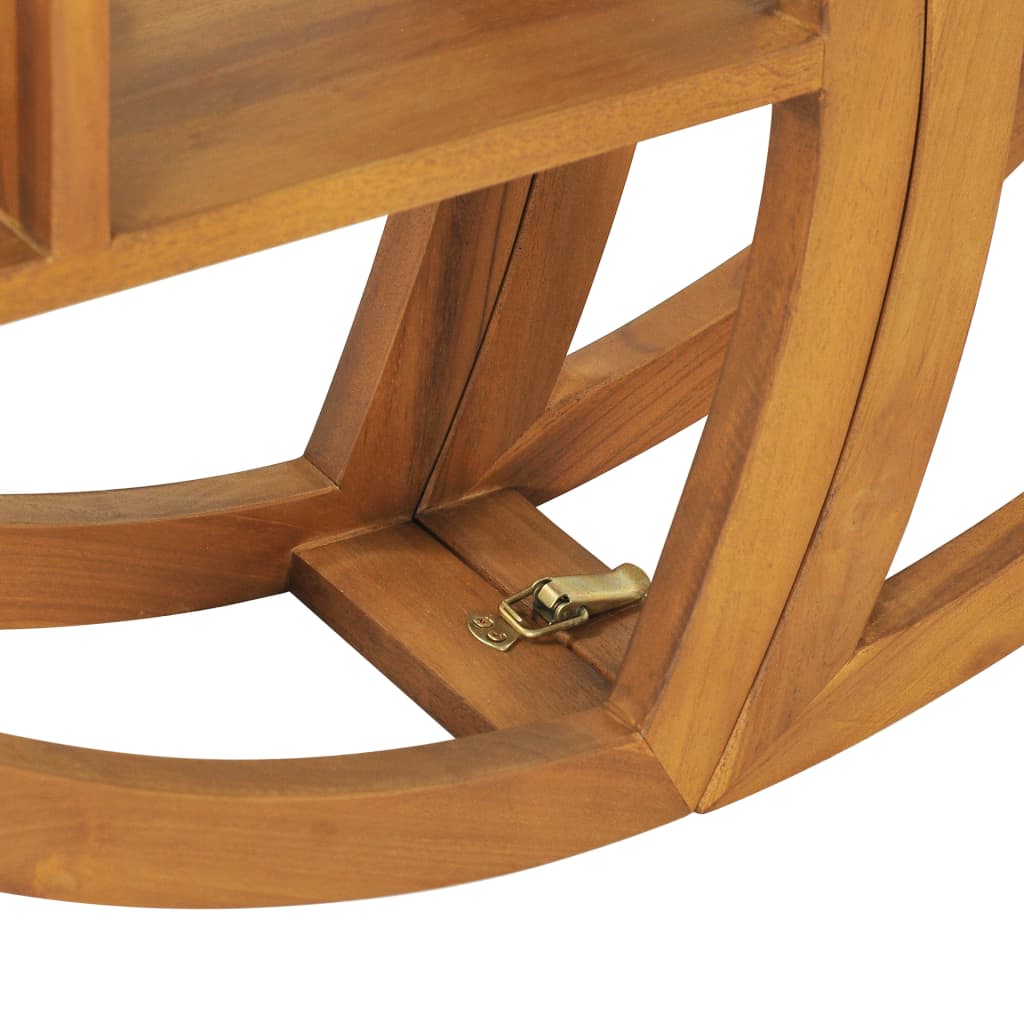 Wandregal Yin und Yang 100x20x100 cm Teak Massivholz