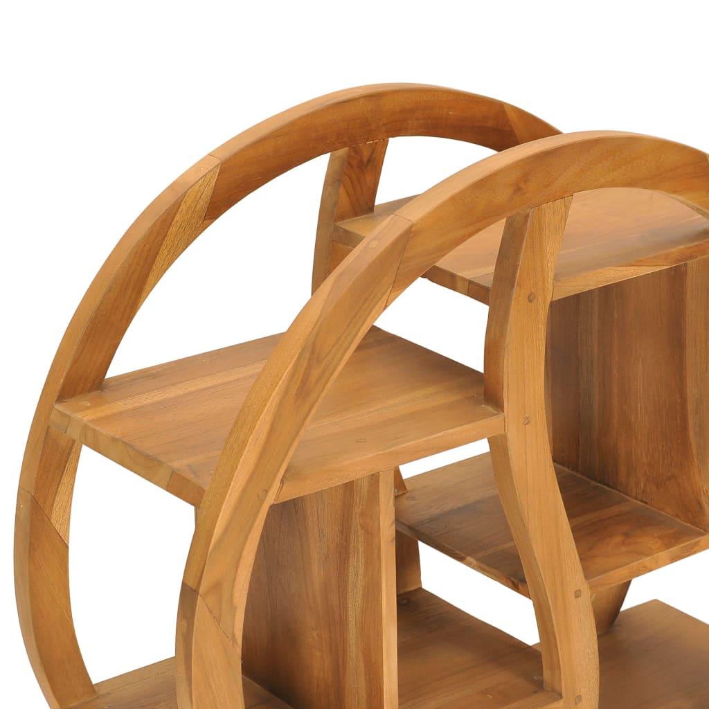 Schrank mit Yin-Yang-Regal 68x26x83 cm Teak Massivholz