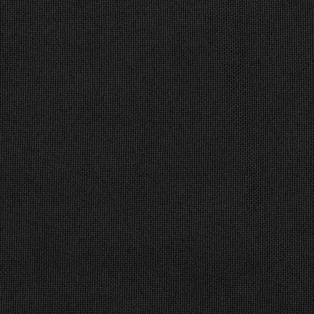 Verdunkelungsvorhänge Haken Leinenoptik 2Stk. Schwarz 140x245cm