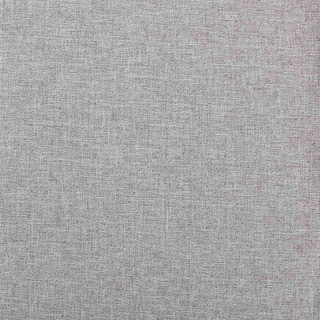 Verdunkelungsvorhänge Ösen Leinenoptik 2 Stk. Grau 140x175 cm