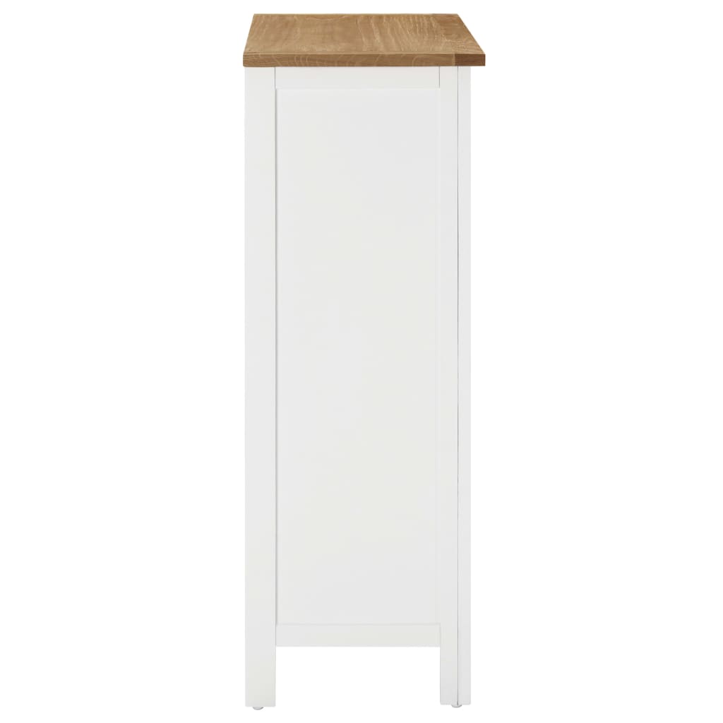 Weinschrank 72x32x90 cm Eiche Massivholz