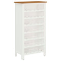 Weinschrank 56x32x110 cm Massivholz Eiche