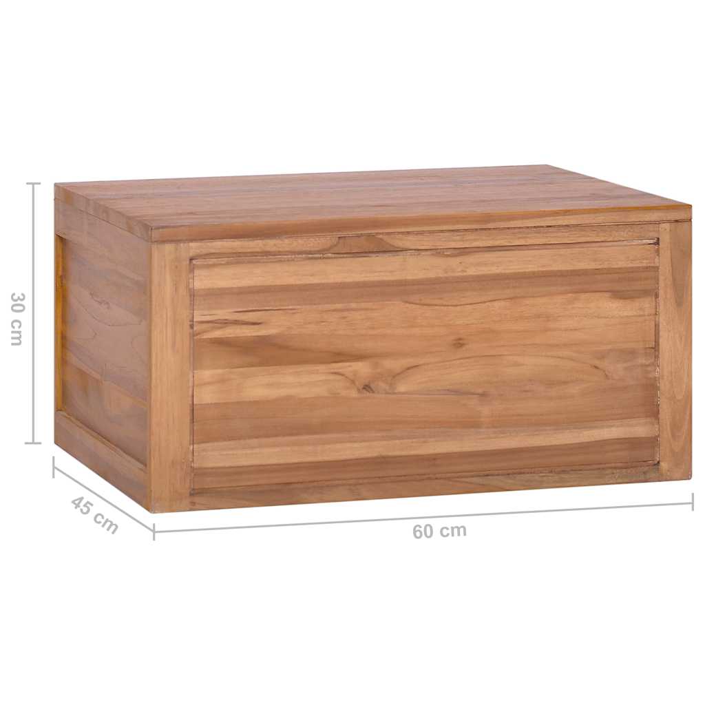 Wand-Badschrank 60x45x30 cm Teak Massivholz