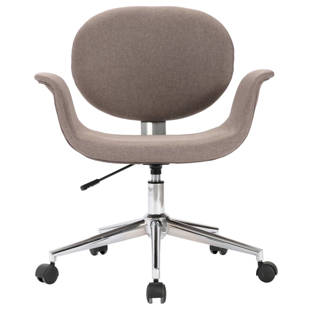 Drehbare Esszimmerstühle 6 Stk. Taupe Stoff
