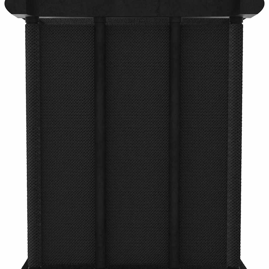 Würfelregal mit 6 Boxen Schwarz 103x30x72,5 cm Stoff