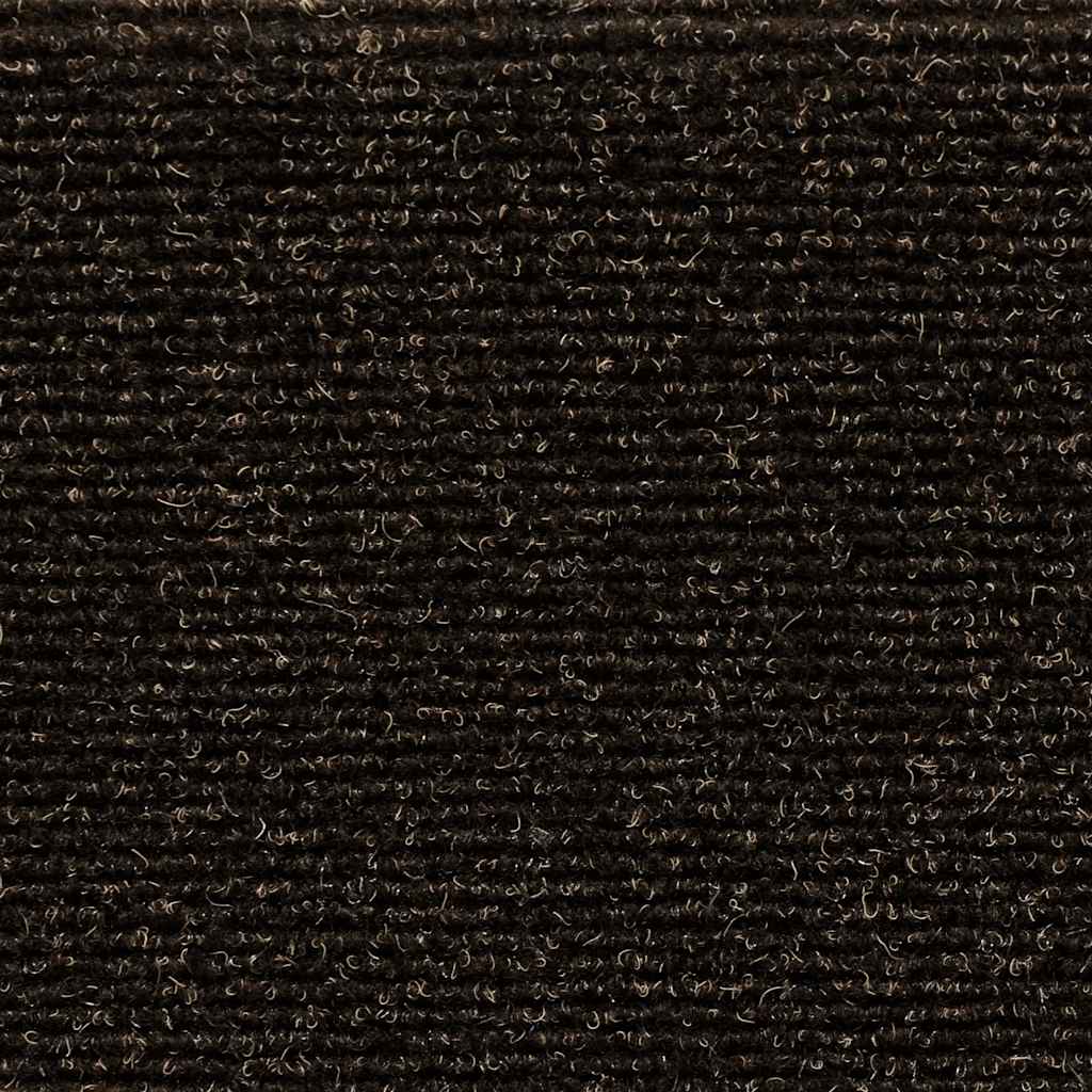 Stufenmatten Selbstklebend 15 Stk. 56x17x3 cm Dunkelbraun Halbrund