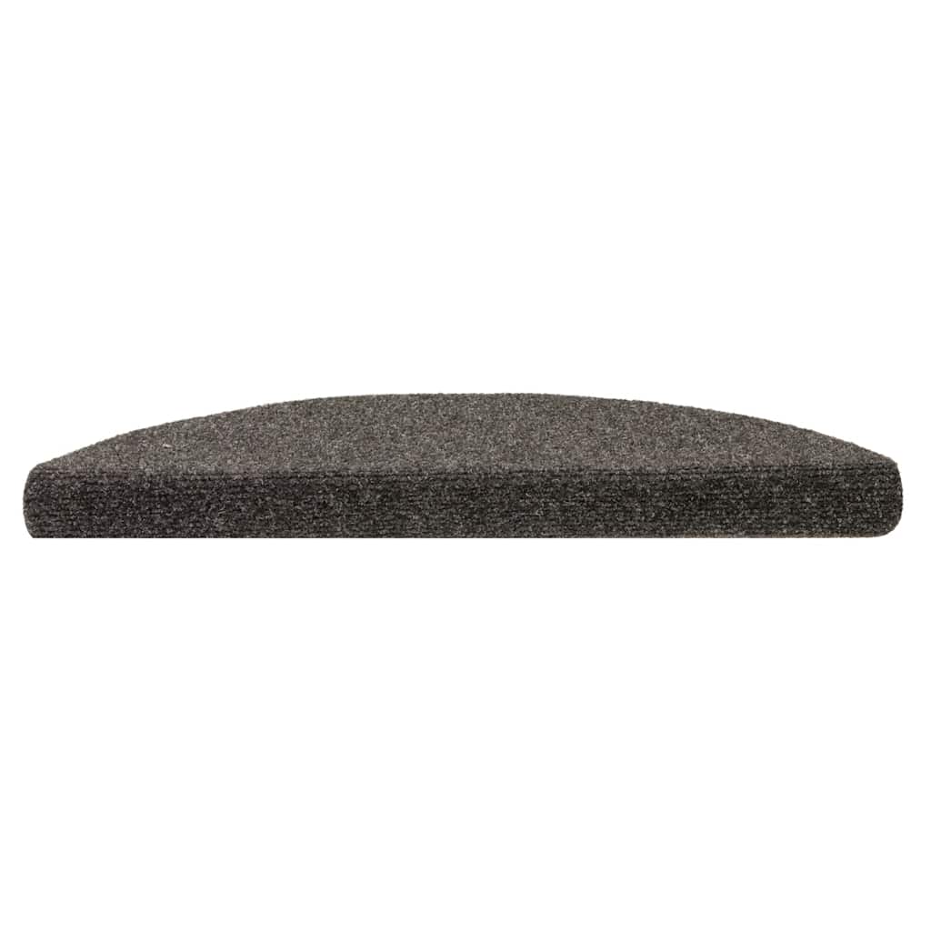 Stufenmatten Selbstklebend 15 Stk. 56x17x3 cm Anthrazit Halbrund