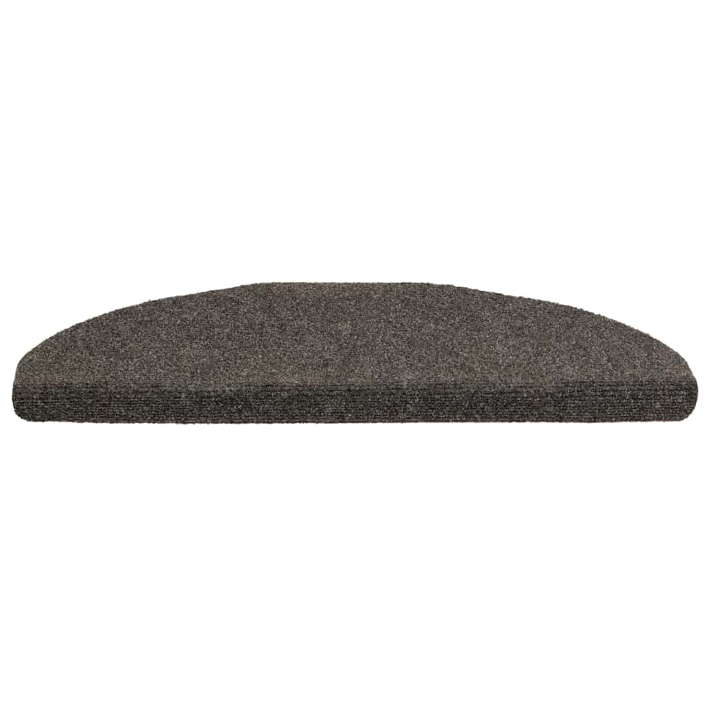 Stufenmatten Selbstklebend 15 Stk. 65x21x4 cm Anthrazit Halbrund Groß