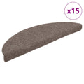 Stufenmatten Selbstklebend 15 Stk. 65x21x4 cm Beige Halbrund Groß