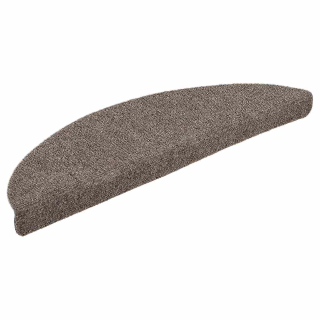 Stufenmatten Selbstklebend 15 Stk. 65x21x4 cm Beige Halbrund Groß