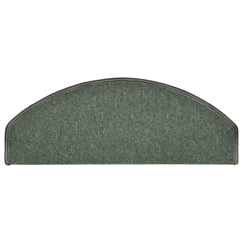 Stufenmatten 15 Stk. 65x24x4 cm Dunkelgrün Halbrund Groß