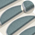 Stufenmatten 15 Stk. 56x17x3 cm Seeblau Halbrund