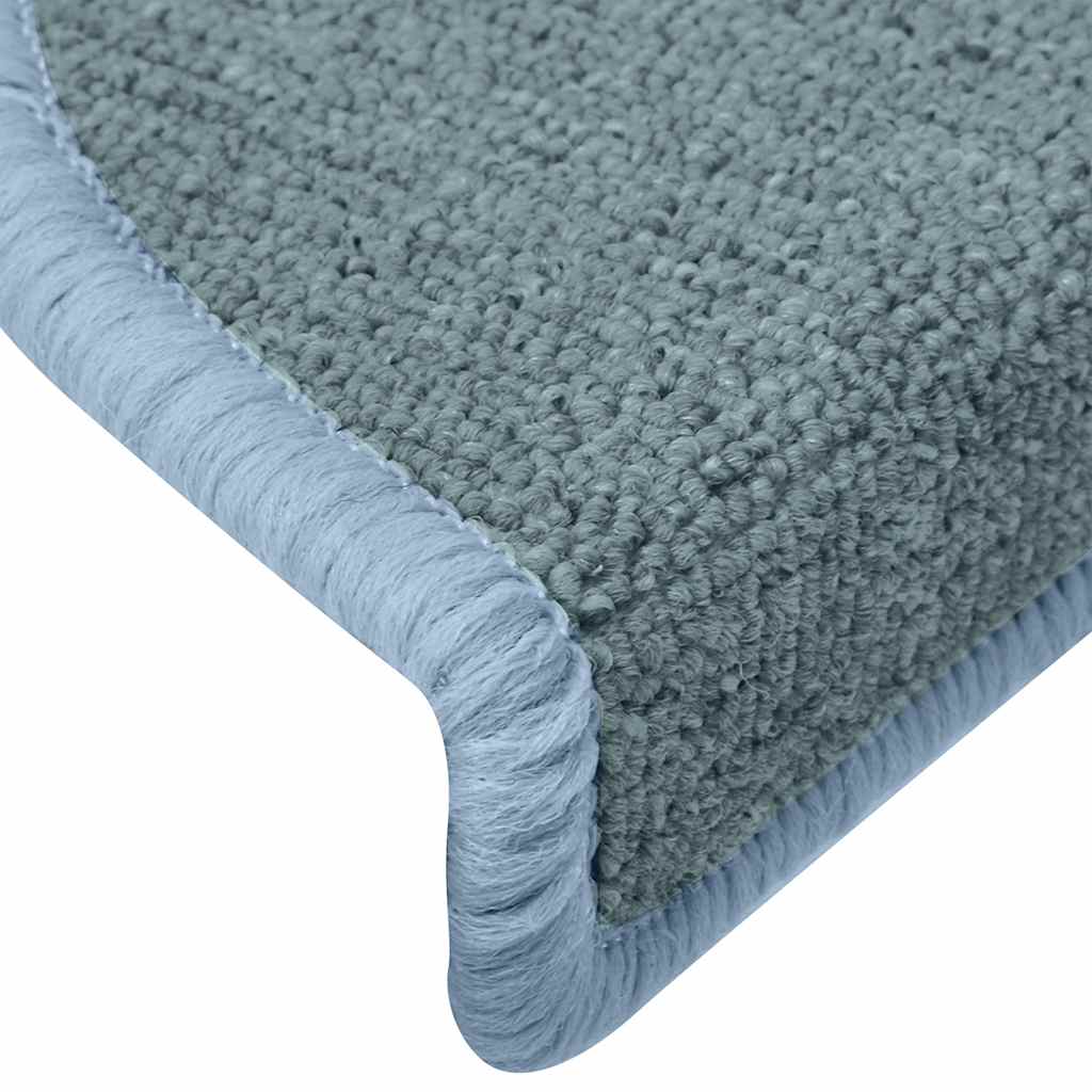 Stufenmatten 15 Stk. 65x24x4 cm Seeblau Halbrund Groß