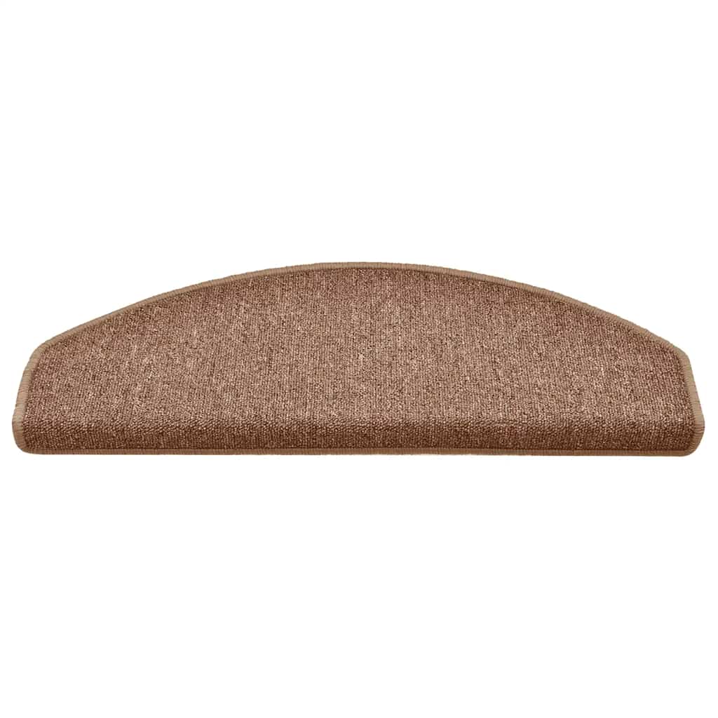 Stufenmatten 15 Stk. 65x24x4 cm Braun Halbrund Groß