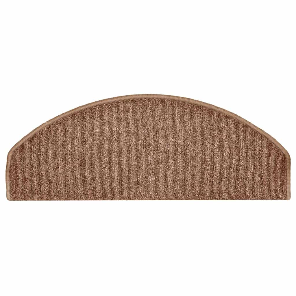 Stufenmatten 15 Stk. 65x24x4 cm Braun Halbrund Groß